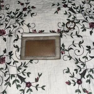 Tan Coach ID badge good condition